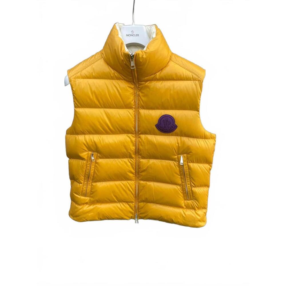 Moncler Genius 1952 Parken Gilet Down Puffer Vest Yellow Size 2